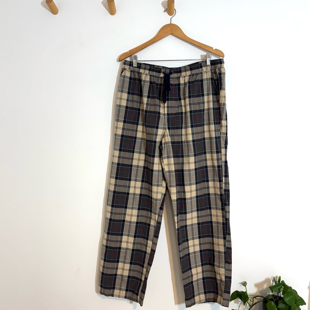 Barbour Plaid Woven Cotton Pajama Set in Stone Tartan Laith Tartan Men’s Size XL - Picture 12 of 16